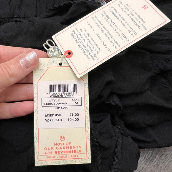 Maaji Sugar Swizzle Dress Swim Cover Up Black - Picture 6 of 6